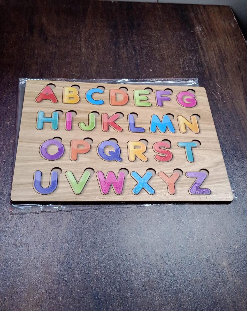 Wooden Puzzle Board ABC Letters Shapes Educational Learning Toys (1 Set) Wooden Puzzle Board ABC Letters Shapes Educational Learning Toys (1 Set)
